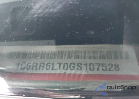 2016 Ram 1500 Lone Star z USA, uszkodzony, nr VIN 1C6RR6LT0GS107528